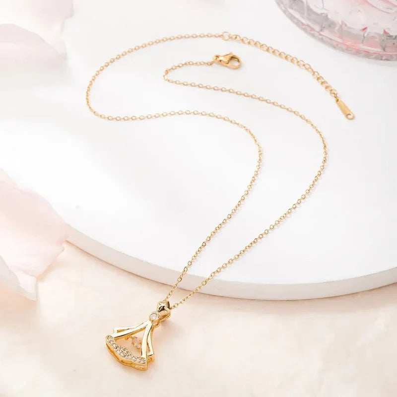 Rhinestone Decor Pendant Necklace (limited time offer)