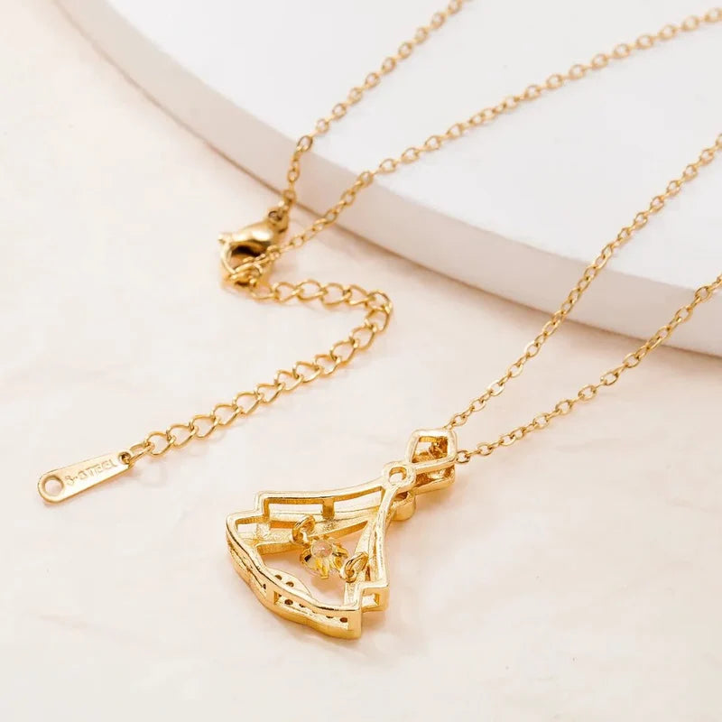 Rhinestone Decor Pendant Necklace (limited time offer)